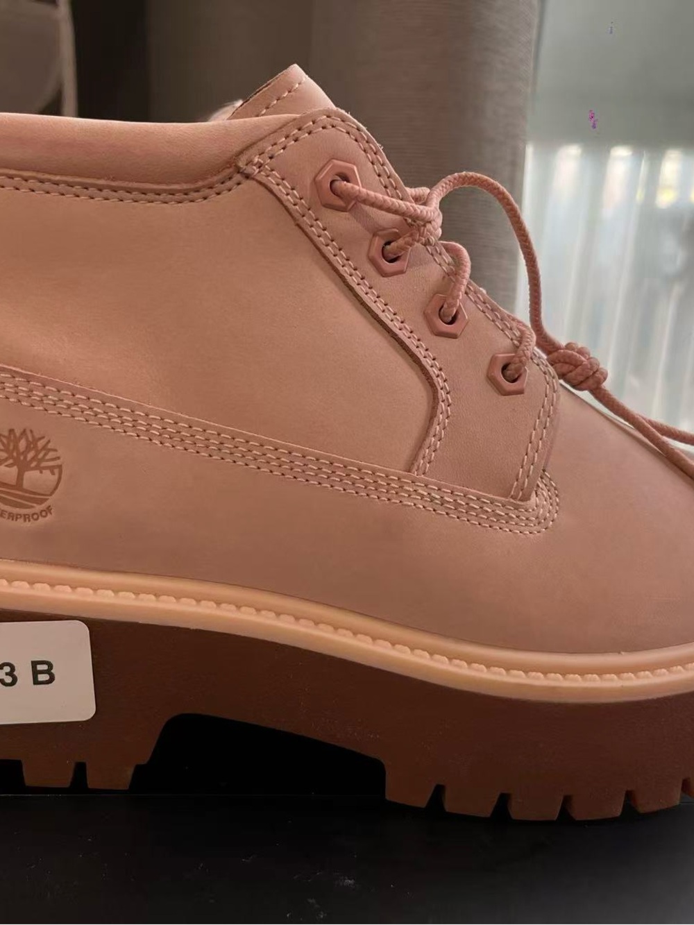 Timberland Pink Lace-Up Women's Boot - Picture 4 of 7